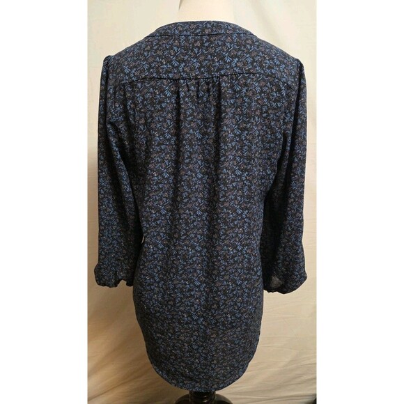 Fun2Fun Stitchfix Women’s Floral Blouse  Blue Size Small - Picture 3 of 8